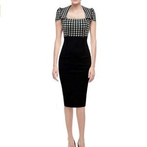 Janecrafts Colorblock Bodycon Office Party Dress